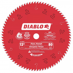 DIABLO D1280X 12'' x 80T Fine Finish Blade