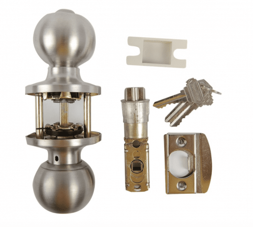 100104 TOUGH GUARD DOOR LOCK KNOB ENTRY STAINLESS STEEL