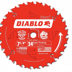 DIABLO D0724A 7-1/4'' x 24T Tracking Point Framing Blade