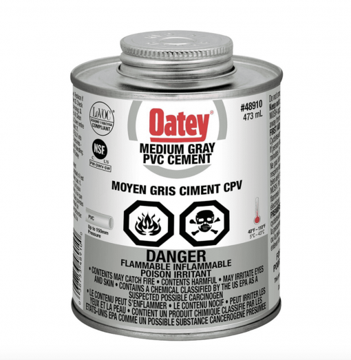 84010624 PVC CEMENT 40 GREY 475ML WITH BRUSH