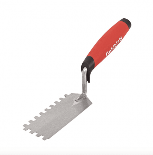 G02108 GOLDBLATT NOTCHED MARGIN TROWEL Â¼ X Â¼ X Â¼