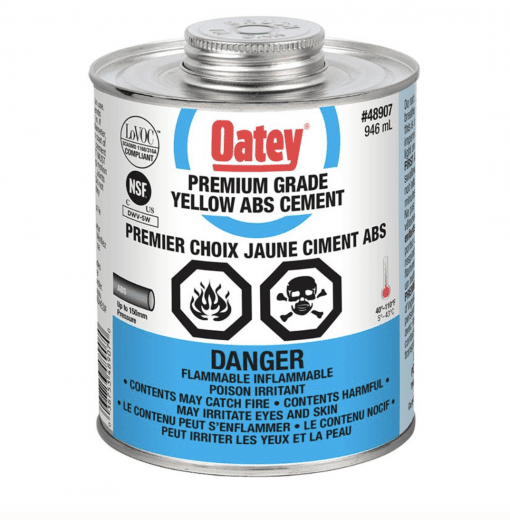 OATEY 48907 946 ML PREMIUM ABS CEMENT YELLOW C RETAIL