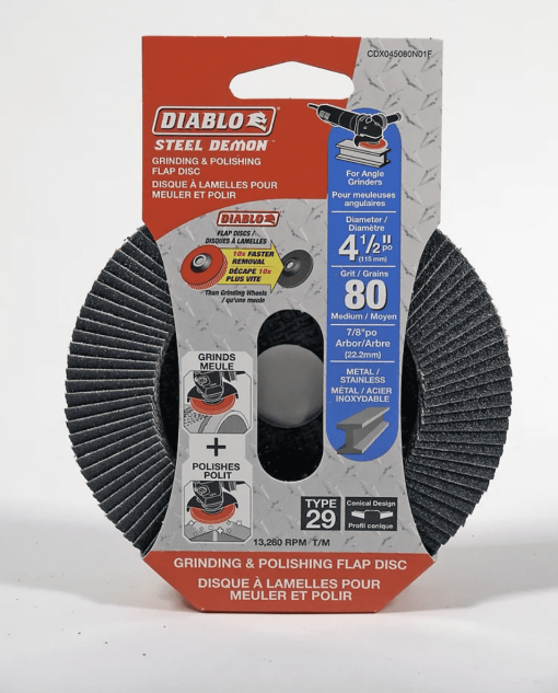 DIABLO CDX045080N01F 4-1/2'' Flap Disc 80grit