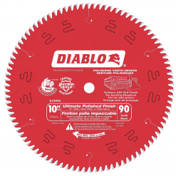 DIABLO D1090X 10'' x 90T Ultimate Polished Finish Blade
