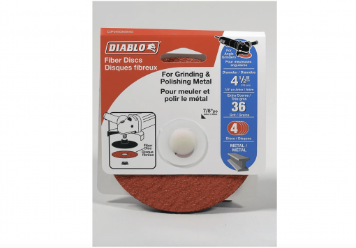 DIABLO CDF040036S04G 4'' Fiber Disc 36grit 4pk