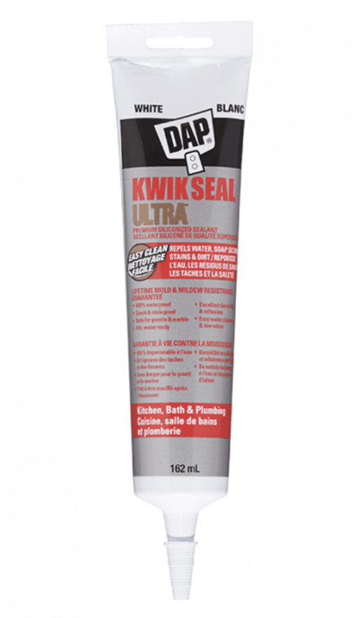 DAP® 74823 KWIK SEAL ULTRA - Kitchen & Bath Premium Hydrophobic Sealant - Squeeze tube white 162ml (SO)