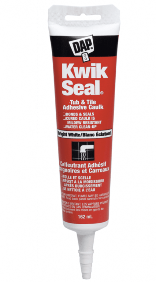 DAP® 74853 KWIK SEAL Kitchen & Bath Adhesive Caulk - Squeeze Tube - 15 Pk white 162ml (SO)