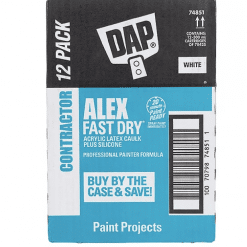 DAP® 74851  ALEX FAST DRY Acrylic Latex Caulk Plus Silicone  - Contractor Pack White 300mL