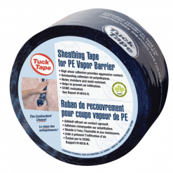 CANTECH 21900 - TUCK®TAPE CONTRACTORS' SHEATHING TAPE FOR PE VAPOR BARRIER 60MM X 55M (BLUE)