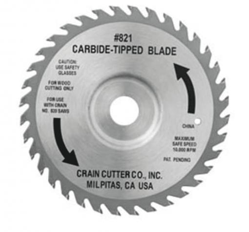 CRAIN CARBIDE-TIPPED BLADE 6.5IN 821