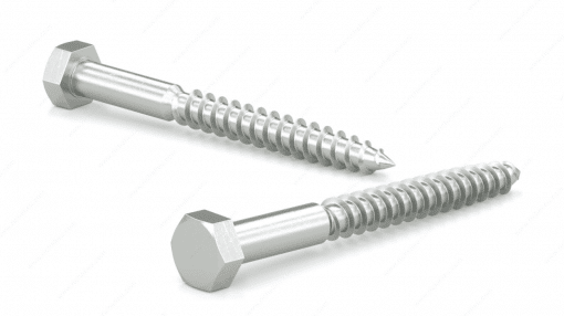 RELIABLE HLZ12312CT 1/2X3-1/2 HEX HEAD LAG SCREW ZINC 50 PCS