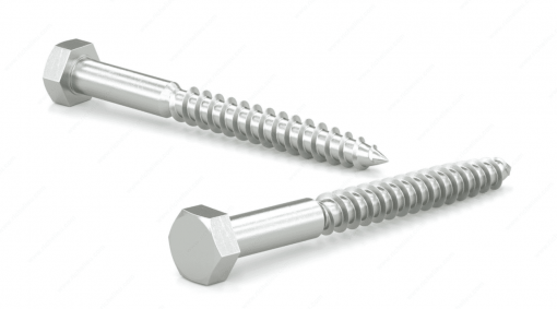 RELIABLE HLZ1212L 1/2X12 HEX HEAD LAG SCREW ZINC 20 PCS