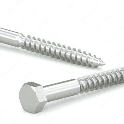 RELIABLE HLZ1210CT 1/2X10 HEX HEAD LAG SCREW ZINC 25 PCS