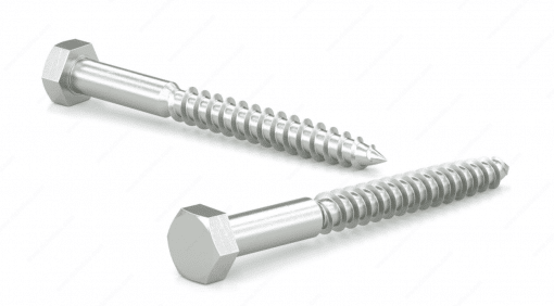 RELIABLE HLZ387CT 3/8X7 HEX HEAD LAG SCREW ZINC 50 PCS