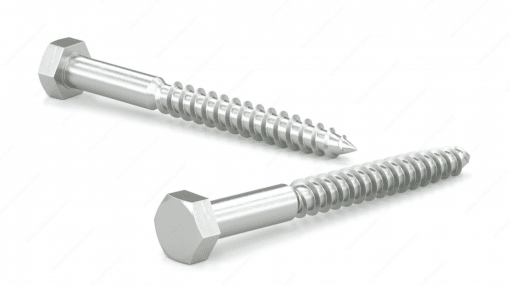 RELIABLE HLZ128CT 1/2X8 HEX HEAD LAG SCREW ZINC 25 PCS