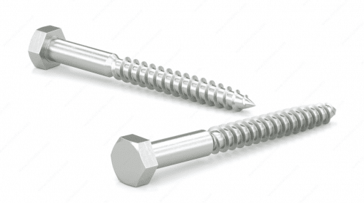 RELIABLE HLZ125CT 1/2X5 HEX HEAD  LAG SCREW ZINC 50 PCS