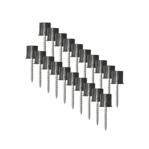 NUVO IRON SMDRA Surface mount connectors for round balusters, complete with stainless screws, 20 pcs per consumer pack.