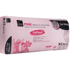 OWENS CORNING R-24 2X6 WOOD STUD 15 INCH EcoTouch PINK FIBERGLAS Insulation 15-inch x 47-inch x 5.5-inch (33.7 sq.ft.)
