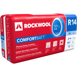 ROCKWOOL R14 COMFORTBATT 2X4 WOOD STUD 16 INCH INSULATION 59.7 SQ FT