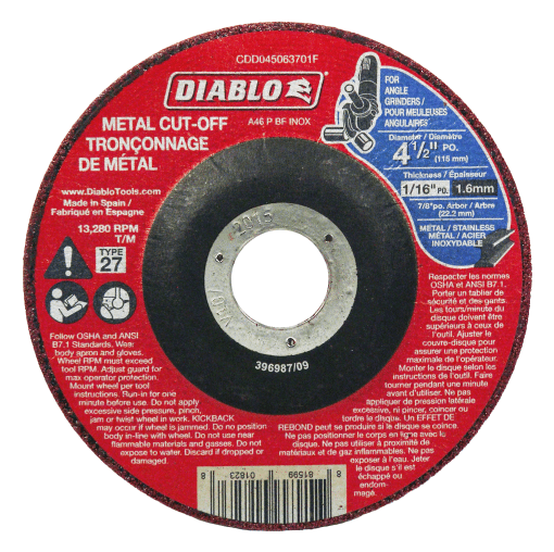 DIABLO CDD045063701F 4-1/2'' x 1/16 x 7/8 METAL # 27