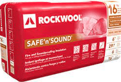 ROCKWOOL SAFE N SOUND 2X4 WOOD STUD 15 INCH 59.7 SQ FT