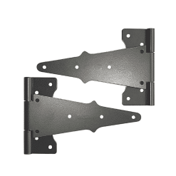 NUVO IRON TH8BLK 8'' Tee hinge, galvanized steel, powder coated black, 2 pcs per consumer pack.
