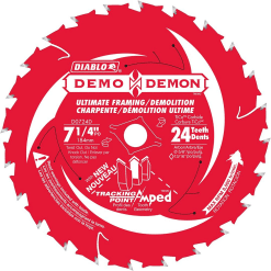 DIABLO D0724DA 7-1/4'' x 24T Demo Demon Amped Blade