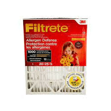 Filtrete Allergen Defense Micro Allergen Deep Pleat Filter, MPR 1000, 20 in x 25 in x 5 in