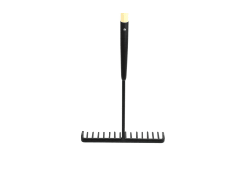 130522 ASPHALT RAKE 14 TINES W/WOOD HANDLE (D)