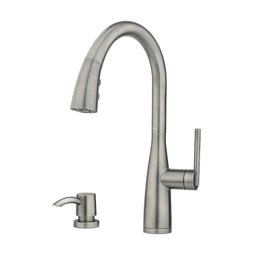 PFISTER F5297TYSL Tayga Pull-Down Sprayer Kitchen Faucet in Slate