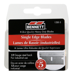 BENNETT 12SE-5 5 Pack Glass Scraper Blades