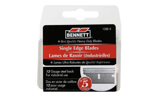 BENNETT 12SE-5 5 Pack Glass Scraper Blades