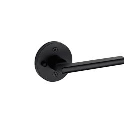 TAYMOR 34-FV009124BLK Pace Line Lever Privacy Auto-Release Round Rose 6-1, BLK BLK (D)