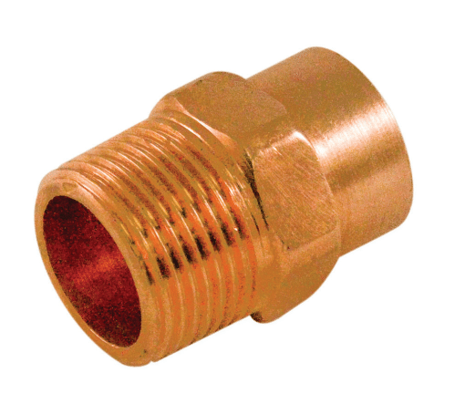 AQUA DYNAMIC 9001-004 FITTING COPPER MALE ADAPTER 3/4 C x M