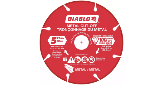 DIABLO CDD050DIA101F 5'' Diamond Blade Metal Cutoff