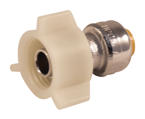 AQUA DYNAMIC 9496-803 PUSH-FIT TOILET ADAPTER 5/8 OD PUSH X 7/8 BC LEAD FREE