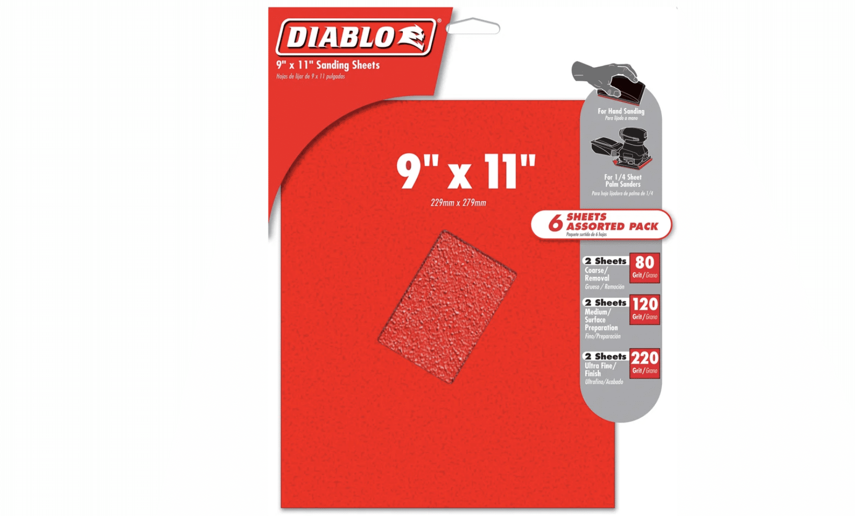 DIABLO DCS911ASTS06G SHEETS 9X11 ASSORTED 6PK ☑️ Mississauga, Toronto