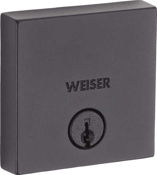 WEISER 9GD14710-023 DEADBOLT SINGLE CYL DOWNTOWN SQ IRON BLACK