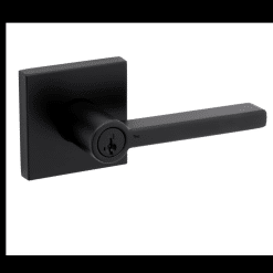 WEISER 9GLA5350-110 LOCK KEYED LEVER HALIFAX SQUARE I RON BLACK