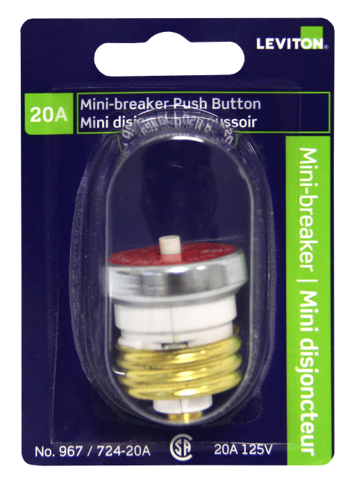 LEVITON 00967 MINI BREAKER FUSE 20AMP ☑️ Mississauga, Toronto & Ottawa