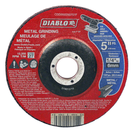 DIABLO CDD050250701F 5'' x 1/4 x 7/8 METAL DC GR.# 27