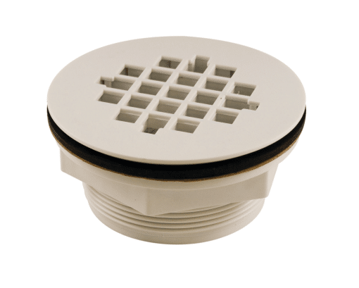 AQUA DYNAMIC 3133-101 SHOWER DRAIN QUICK CAULK WHITE GRID