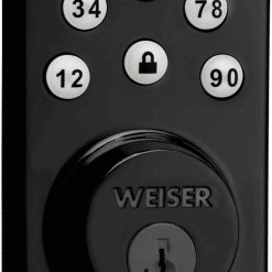 WEISER 9GED14600-105 LOCK DEADBOLT ELECTRONIC POWERBOLT 2 BLACK