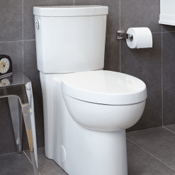 AMERICAN STANDARD CLEAN CONCEALED TRAP RIGHT HEIGHT ROUND FRONT COMPLETE TOILET