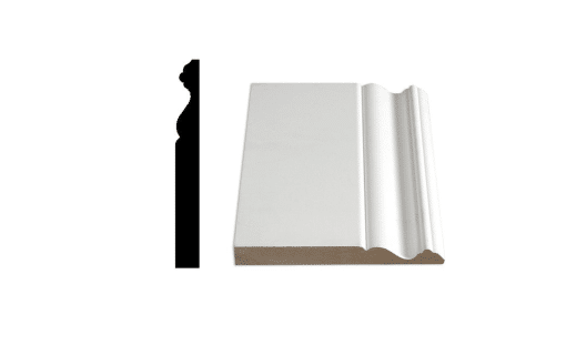 ALEXANDRIA MOULDING 05955 5IN Thick Baseboard MDF, 5 9/16IN  x 5/8IN  x 12FT