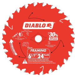 DIABLO D0624A 6-1/2'' x 24T Framing Blade (Bulk)