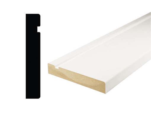 ALEXANDRIA MOULDING 09091- 3IN Square Casing MDF, 3 ½ IN x 5/8IN x 8FT (0.99/LF)