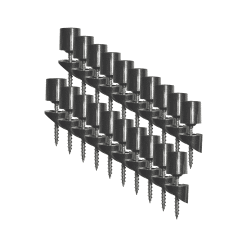 NUVO IRON SMSRA Surface mount stair connectors for round balusters, complete with stainless screws, 20 pcs per consumer pack.