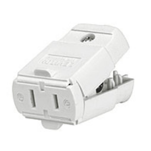 LEVITON 00102 WH CONN 2PO 2WI POLAR 15A125V