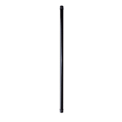 NUVO IRON CR32 3/4'' round balusters, 32'' long, contractor pack.  30 balusters and 60 (SMDRA) surface mount connectors per box.  Galvanized steel, powder coated black.